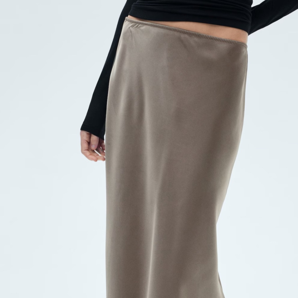 Mango satin skirt - new